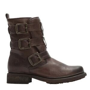 Frye Valerie Shearling Strappy Ankle Boot 8.5B